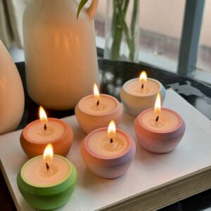 Katori Diyas set of 6 and 12 ( with wax )